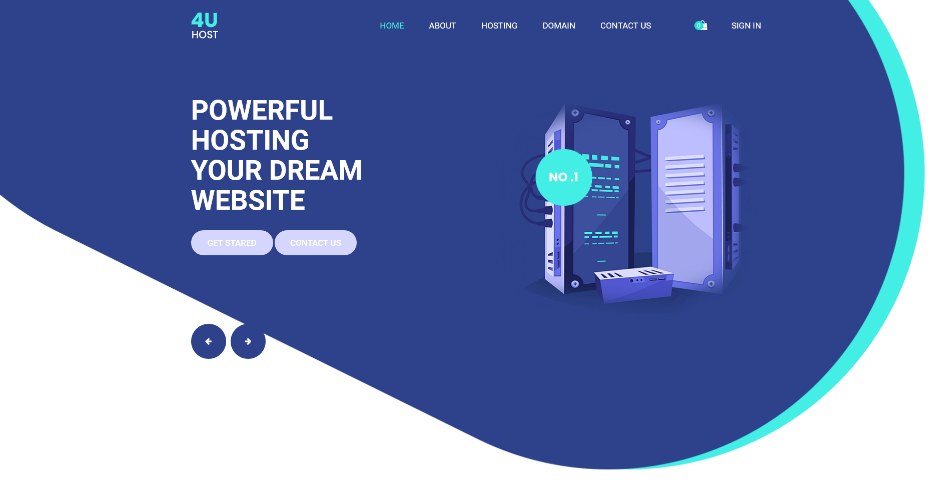 4uhost template preview
