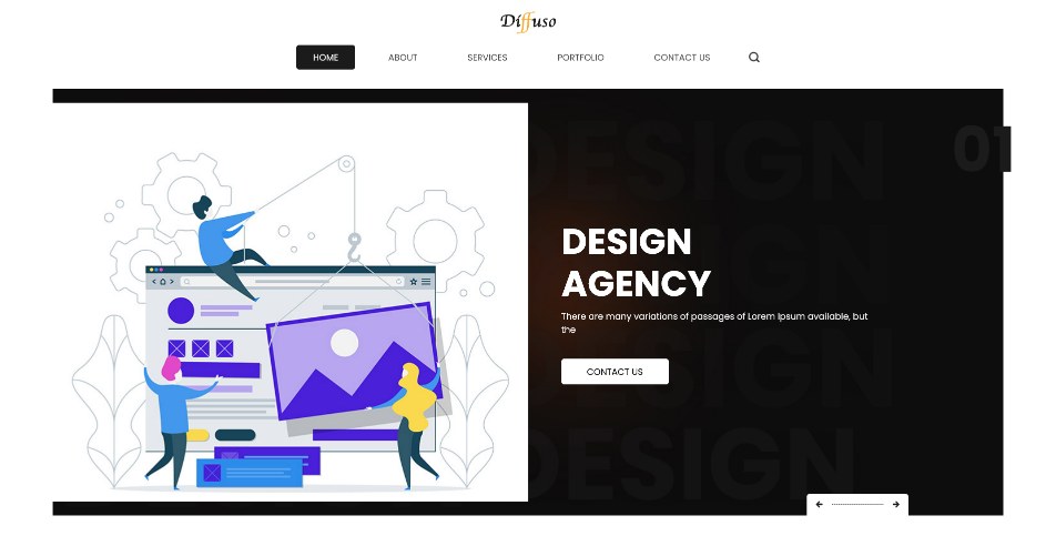 Diffuso template preview